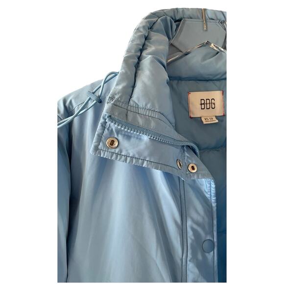 BDG Isla Lightweight Funnel Neck Puffer Jacket Light Blue Size XS - Picture 4 of 14